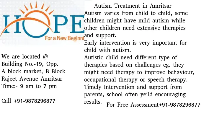 Autism Treatment in Amritsar