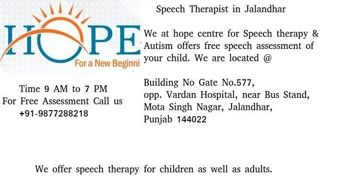Speech therapist in Jalandhar